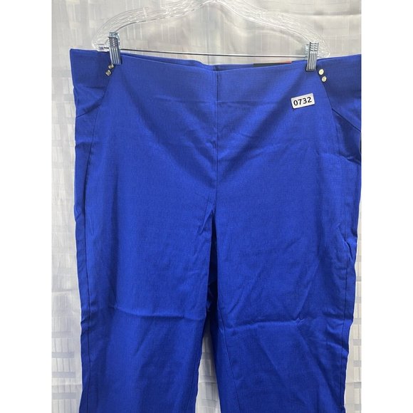 Rafaella Women Comfort Fit Pull On Dress Pants  Size 22W Color Blue - Picture 9 of 14